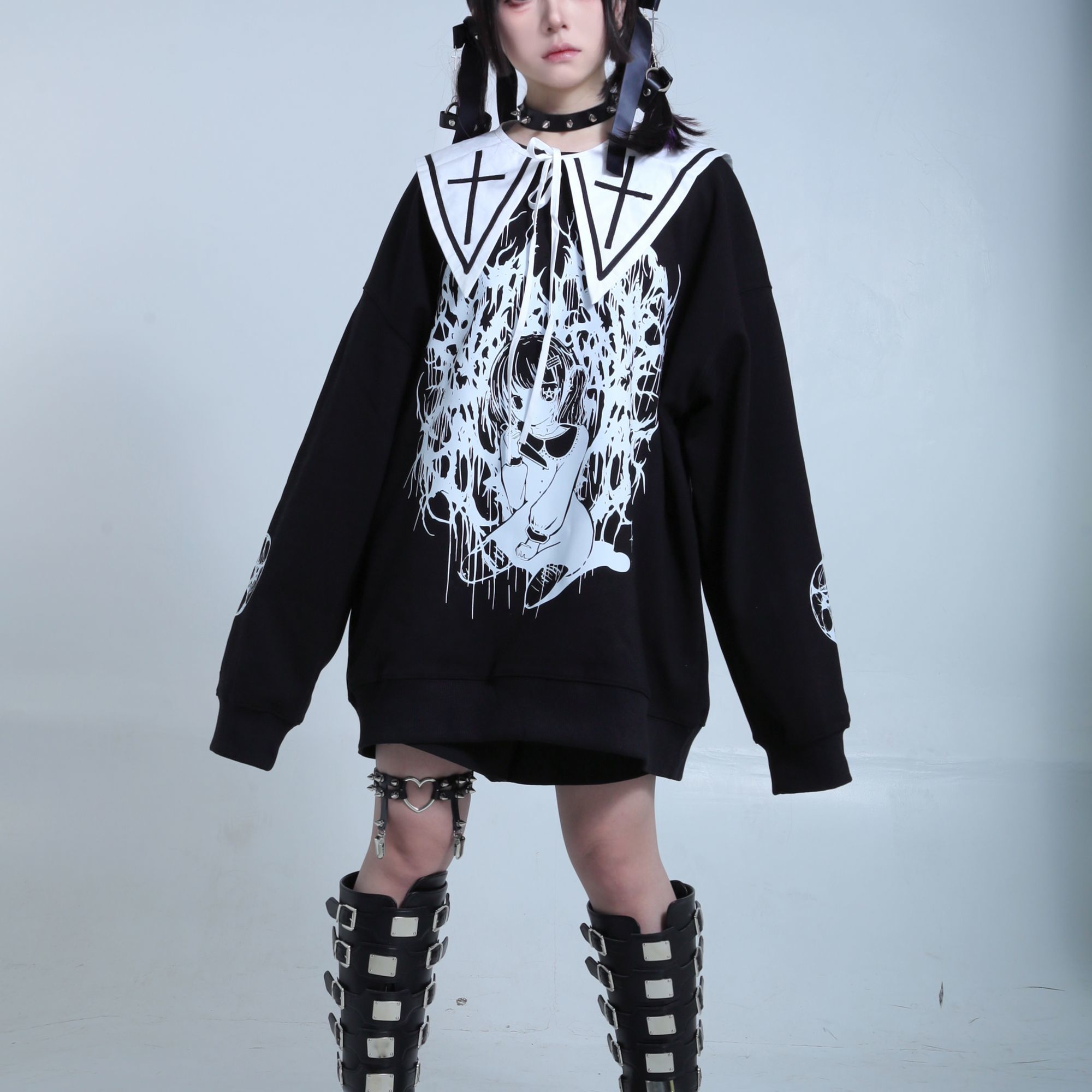 Streetwear Brand Y2K - Camiseta de manga larga de algodón