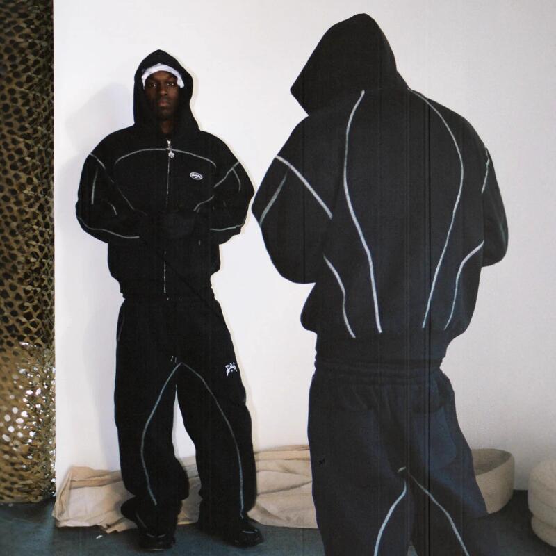 Streetwear Brand Y2K - Conjunto Deportivo con Capucha Y2K de
