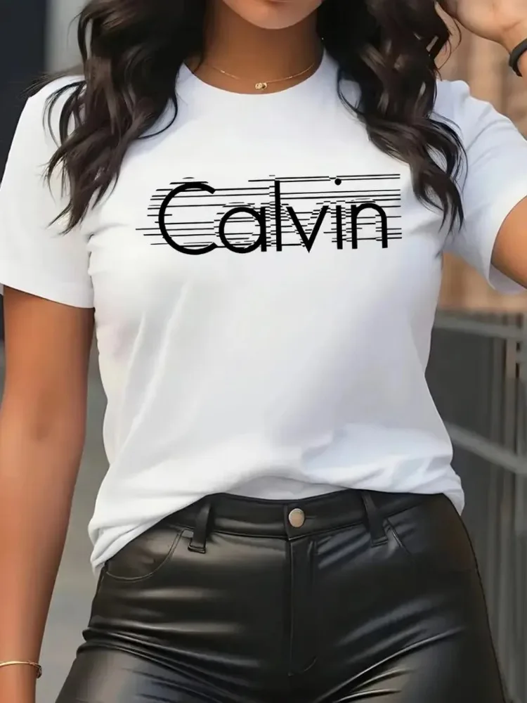 Calvin-Camiseta de algodón de  - Streetwear Brand Y2K reseña y precio